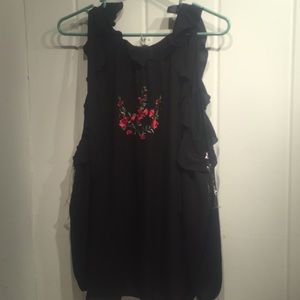 Plus Size Cold Shoulder Blouse